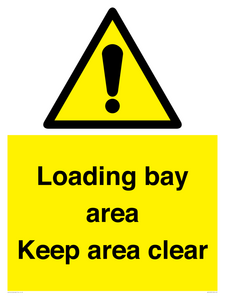 Loading bay area Keep area clear
